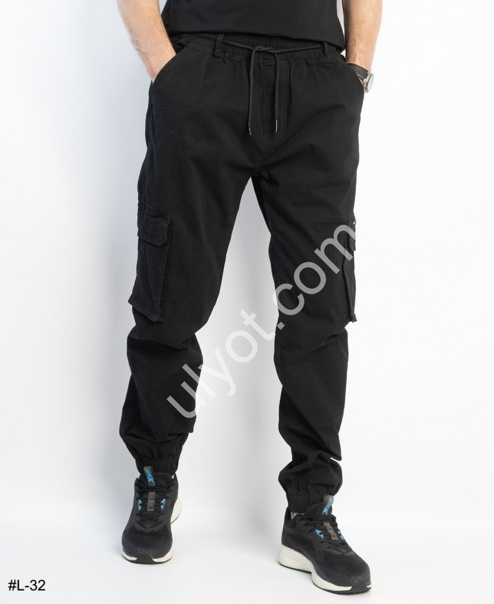 ДЖИНСЫ LIHONG (29-38) ЧЕРНЫЙ L32