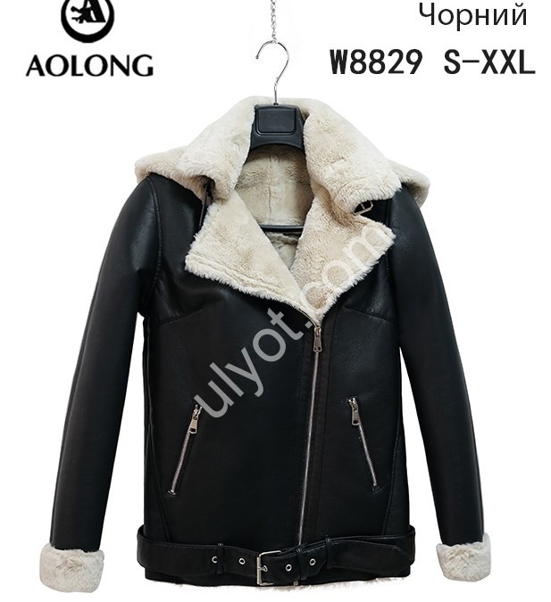 ДУБЛЕНКА AOLONG (S-2XL) ЧОРНИЙ 8829