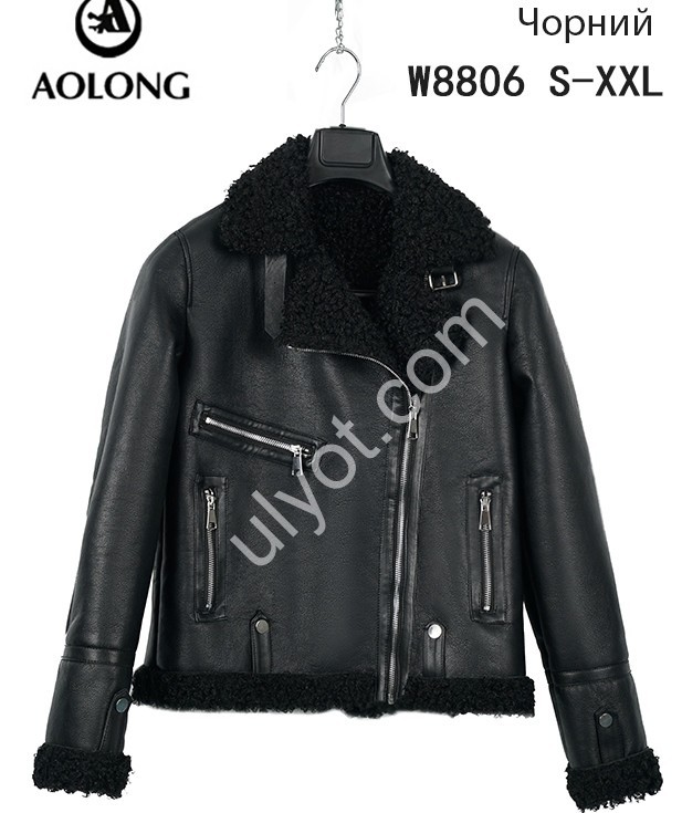 ДУБЛЕНКА AOLONG (S-2XL) ЧОРНИЙ 8806
