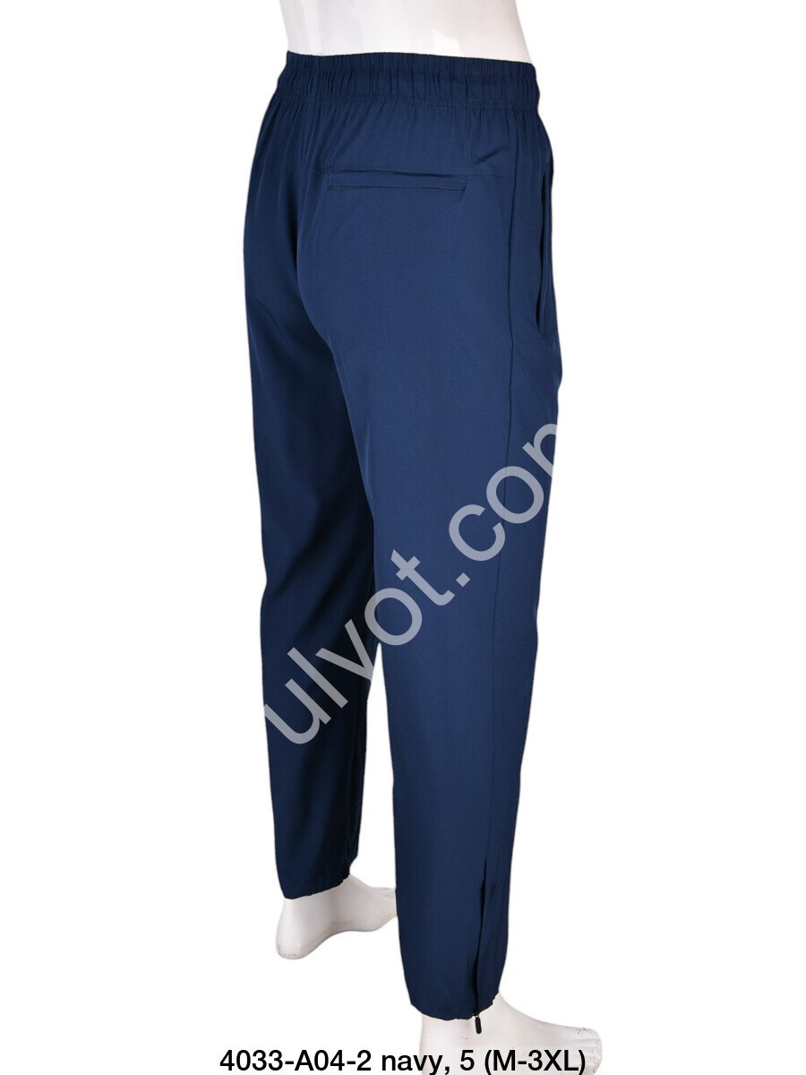 СПОРТ.ШТАНИ N02 (M-3XL) ПРЯМИЙ Т.СИНІЙ A04-2