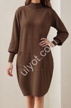 ПЛАТЬЕ (ONE SIZE 50-52) КОРИЧНЕВЫЙ 512661