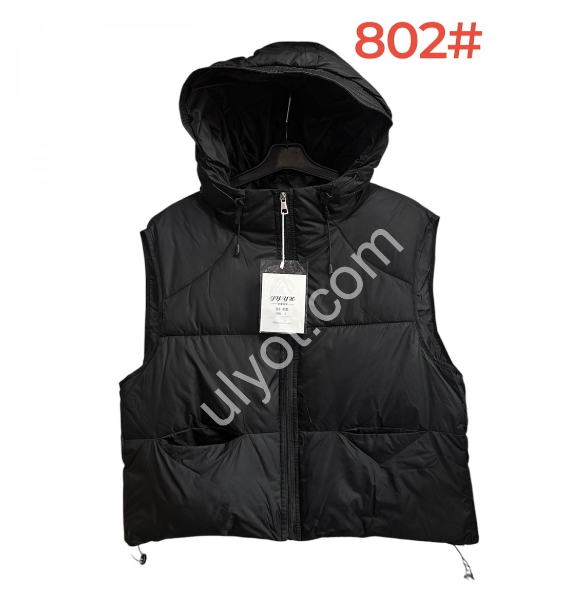 ЖИЛЕТКА (M-2XL) ЧОРНИЙ 802
