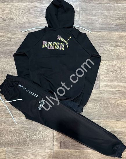 СПОРТ.КОСТЮМ P15 (9-13ЛІТ) МАНЖЕТ ЧОРНИЙ