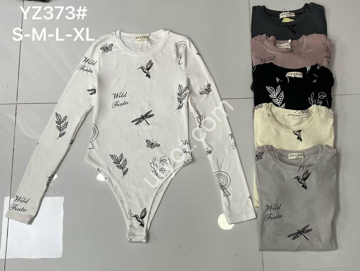 БОДИ (S-XL) ЧЕРНЫЙ YZ373
