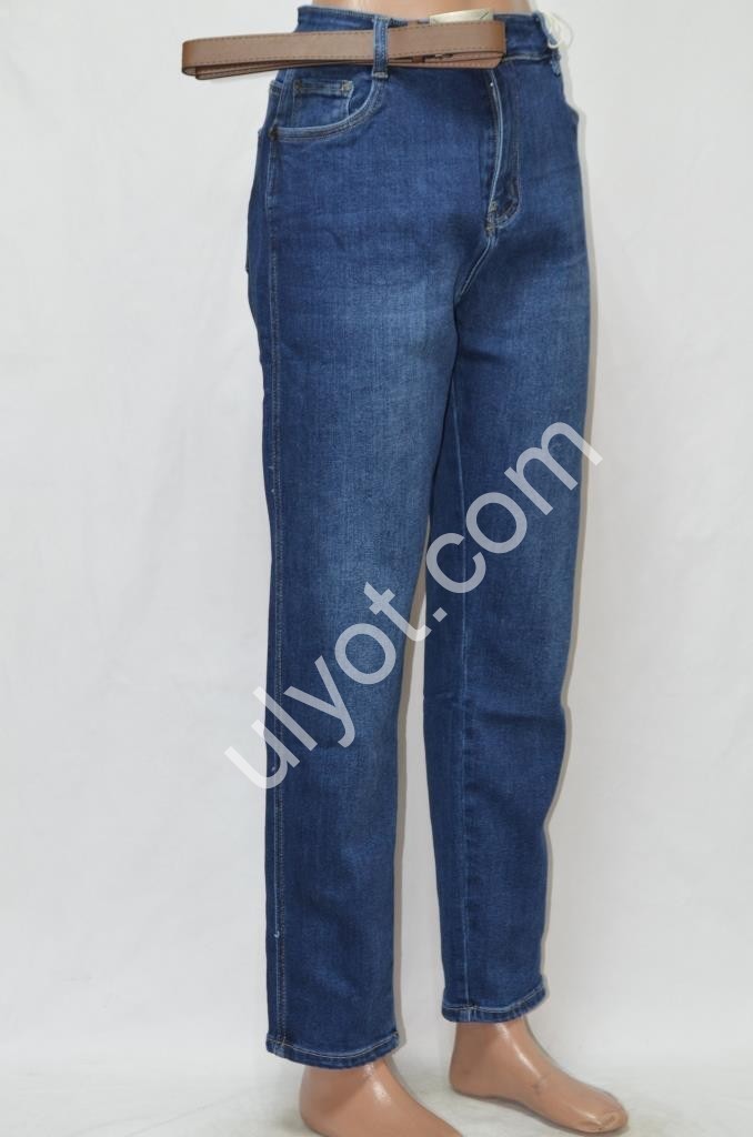 ДЖИНСЫ M.SARA (M-3XL) Т.СИНИЙ 933-2