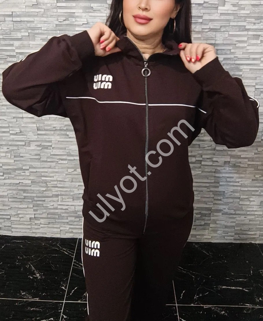 СПОРТ.КОСТЮМ MIU40 (L-3XL) ШОКОЛАД 