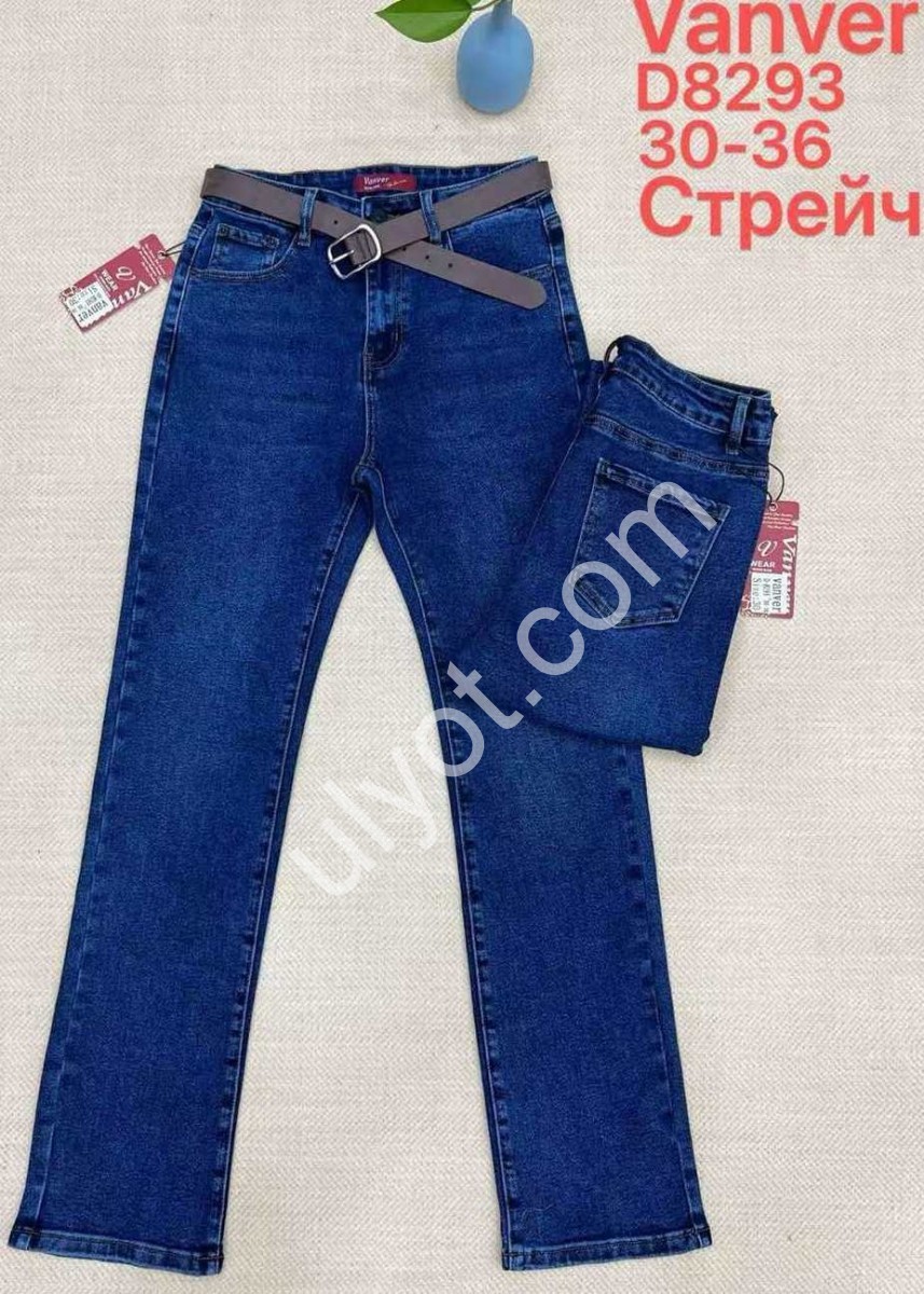 ДЖИНСИ VANVER (30-36) Т.СИНІЙ D8293