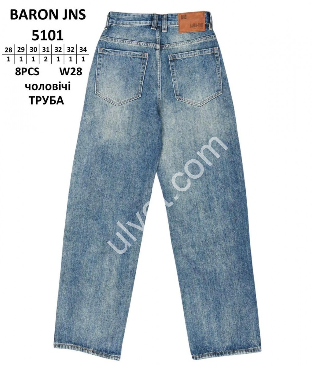 Фото 1 ДЖИНСЫ BARON (28-34) СИНИЙ 5101