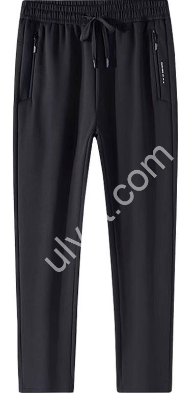 СПОРТ. ШТАНИ (XL-5XL) ФЛІС ПРЯМИЙ ГРАФІТ 2412