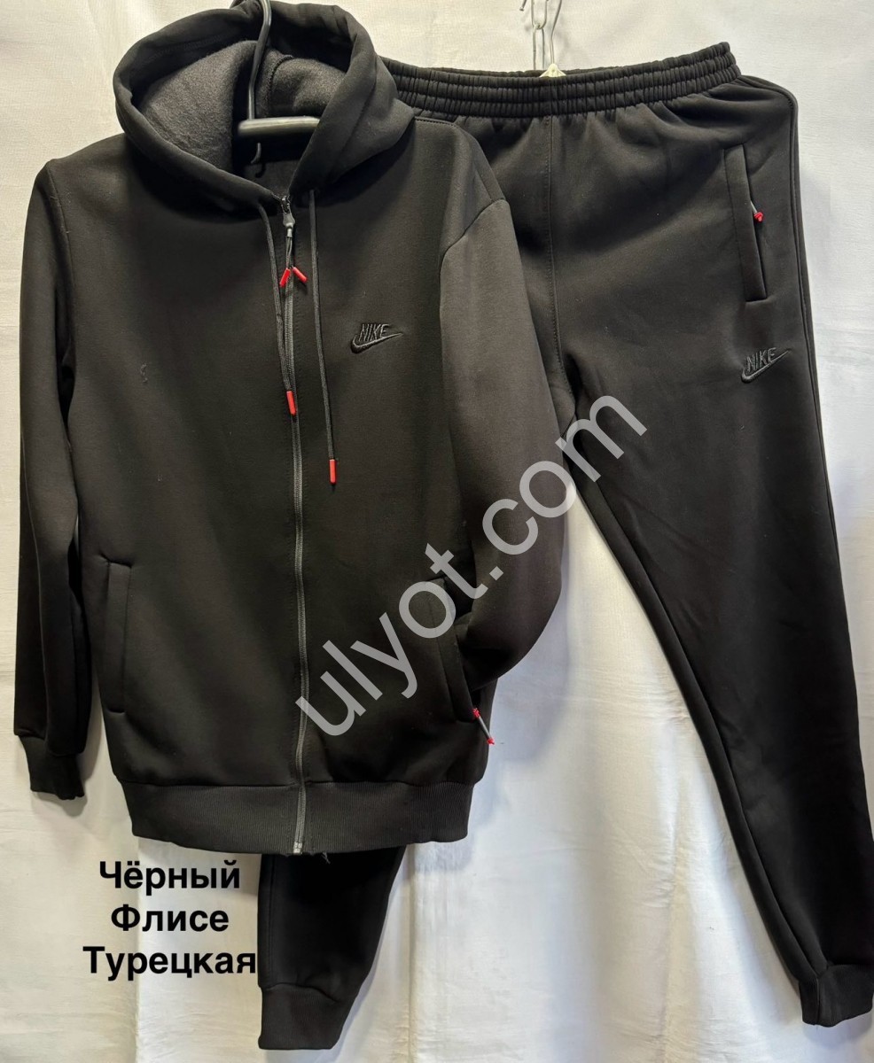 СПОРТ.КОСТЮМ N02 (48-56) ФЛІС МАНЖЕТ ЧОРНИЙ