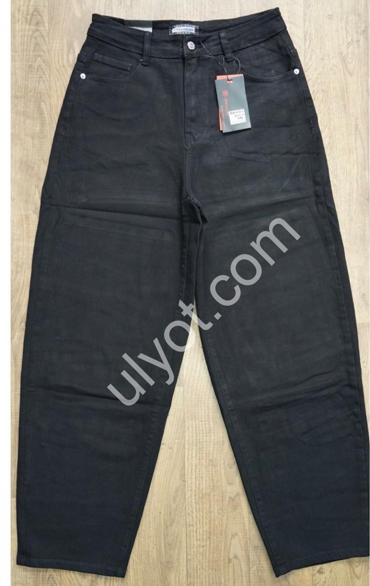 ДЖИНСЫ RELUCKY (30-36) ЧЕРНЫЙ B0362-1