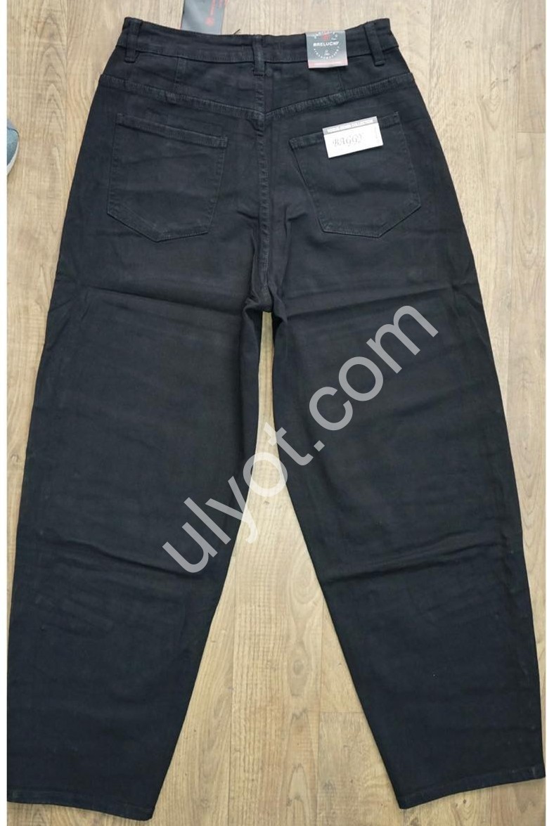 ДЖИНСЫ RELUCKY (30-36) ЧЕРНЫЙ B0362-1