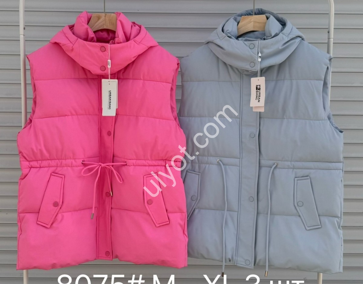 ЖИЛЕТКА (M-XL) БЛАКИТНИЙ 8075