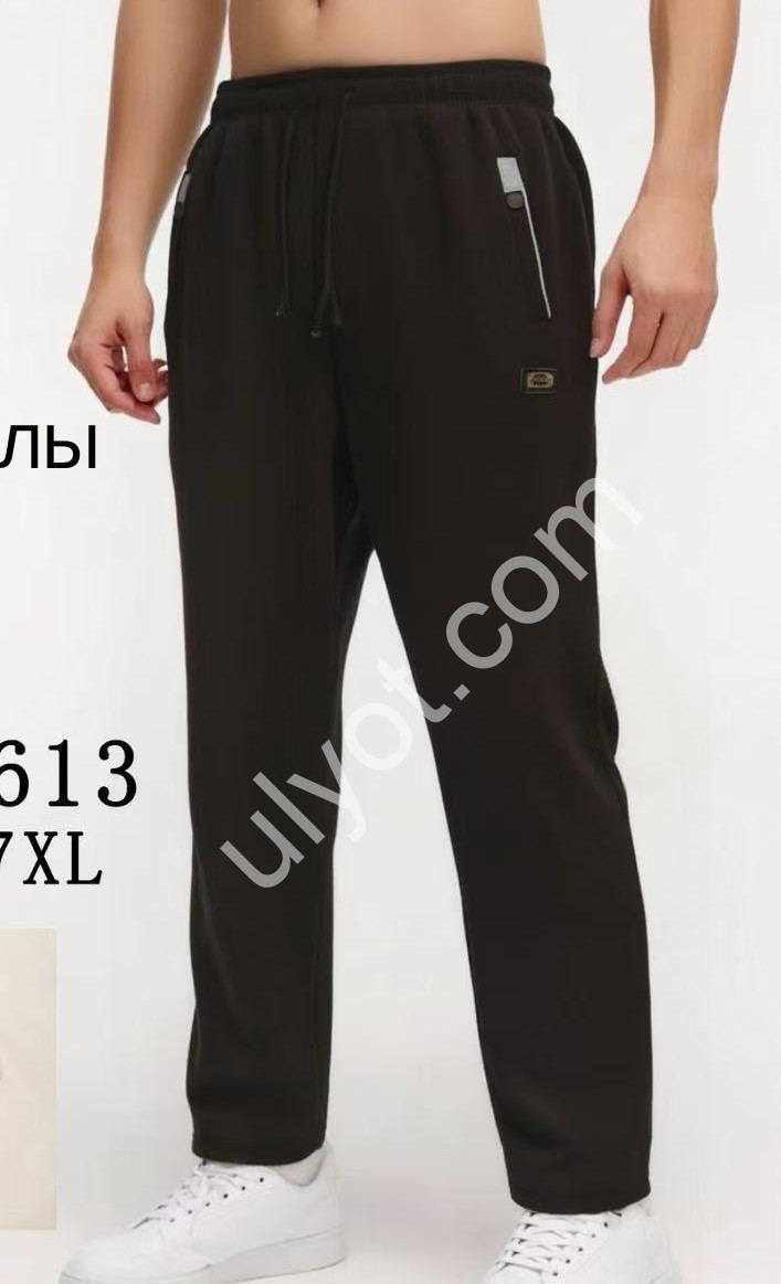 СПОРТ.ШТАНЫ (3XL-7XL) ФЛИС ПРЯМОЙ ГРАФИТ 2613
