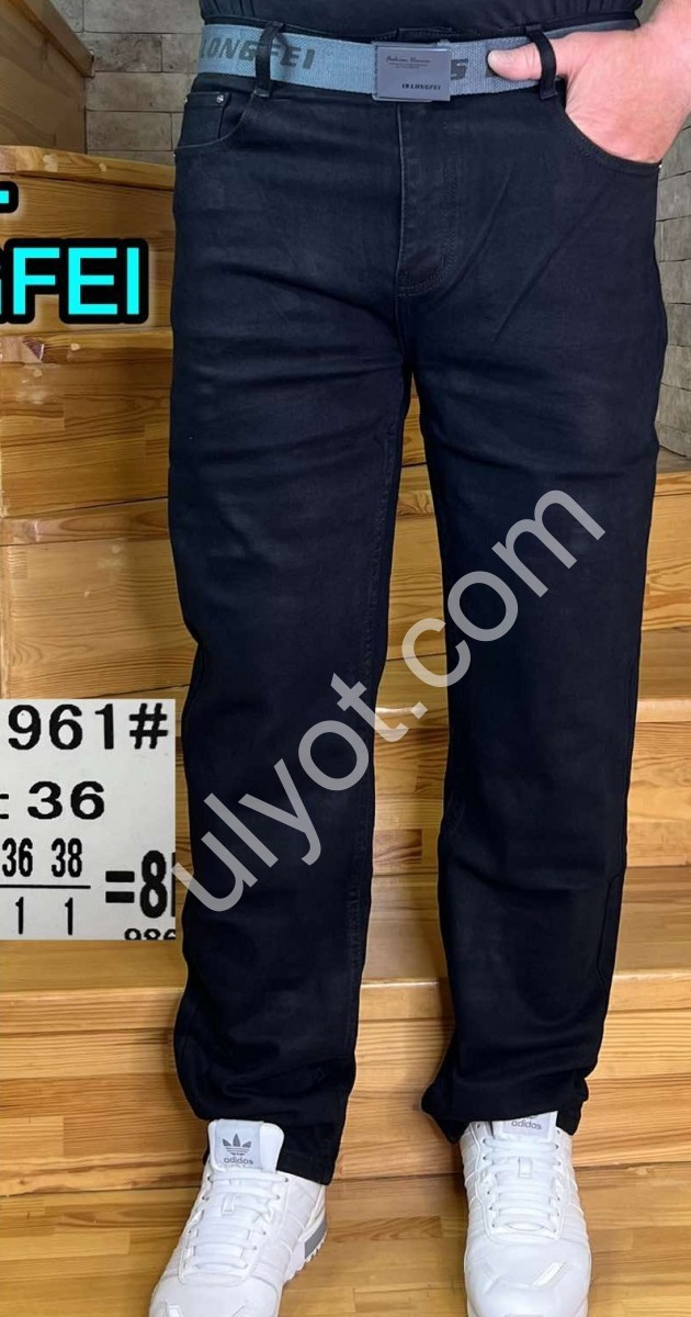 БРЮКИ LONGFEI  (29-38) ЧЕРНЫЙ 961