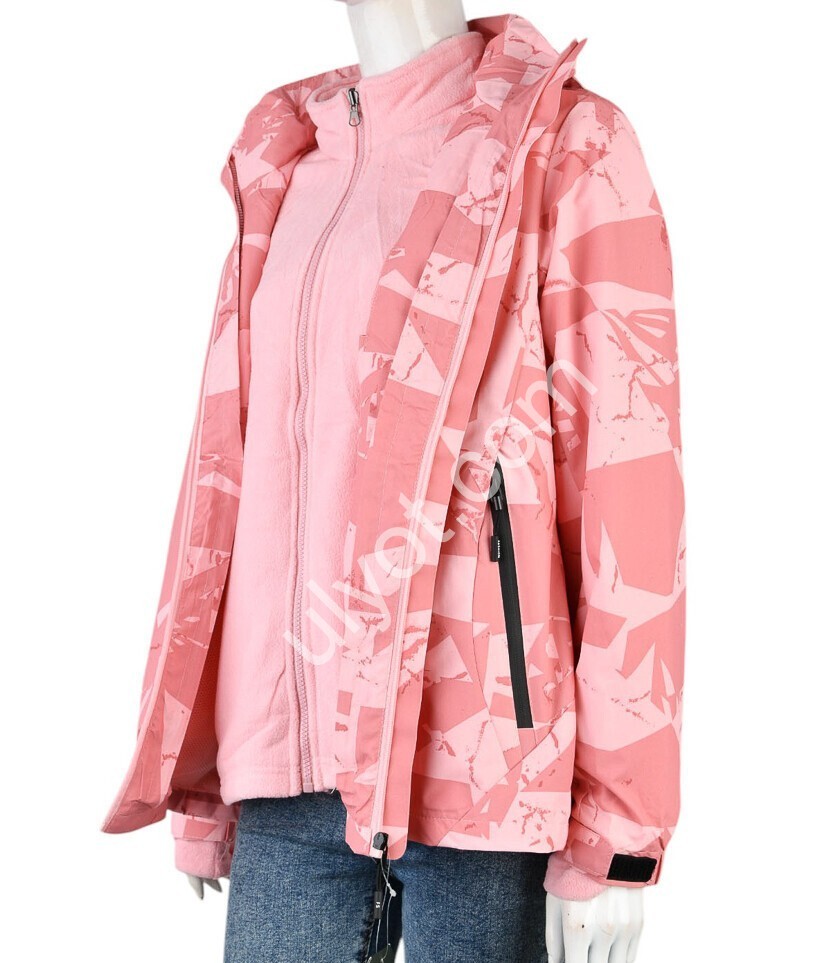КУРТКА ДВОЙКА (L-3XL) РОЗОВЫЙ 4195-W6200-3