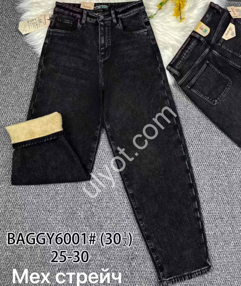 ДЖИНСЫ V&D (25-30) МЕХ ГРАФИТ 6001