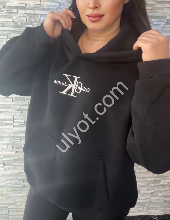 ХУДІ С22 (ONE SIZE 48-50) ФЛІС ЧОРНИЙ 0033