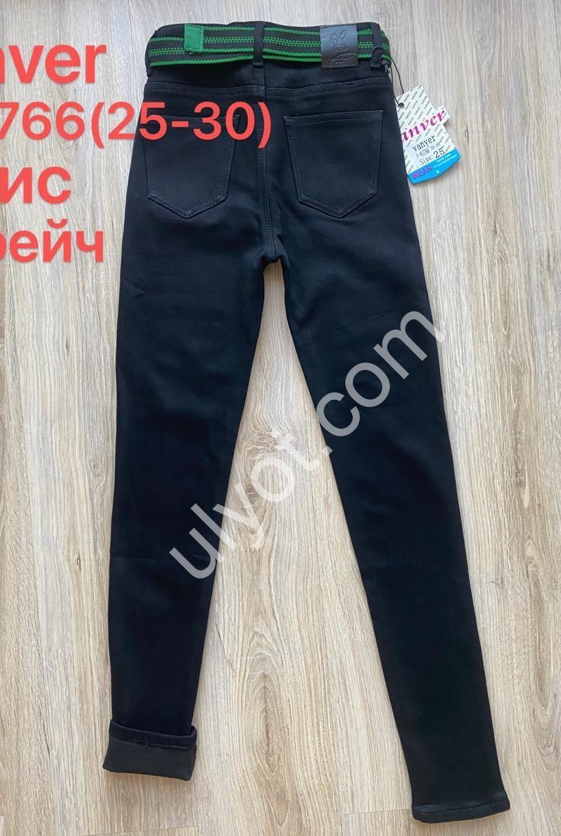ДЖИНСИ VANVER (25-30) ФЛІС ЧОРНИЙ F81766