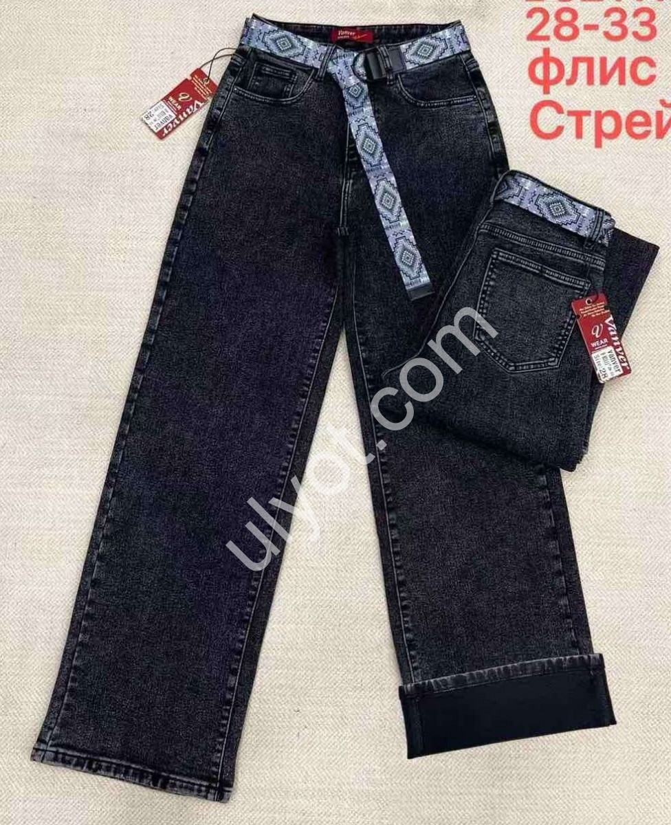 ДЖИНСИ VANVER (28-33) ФЛІС ГРАФІТ B82111