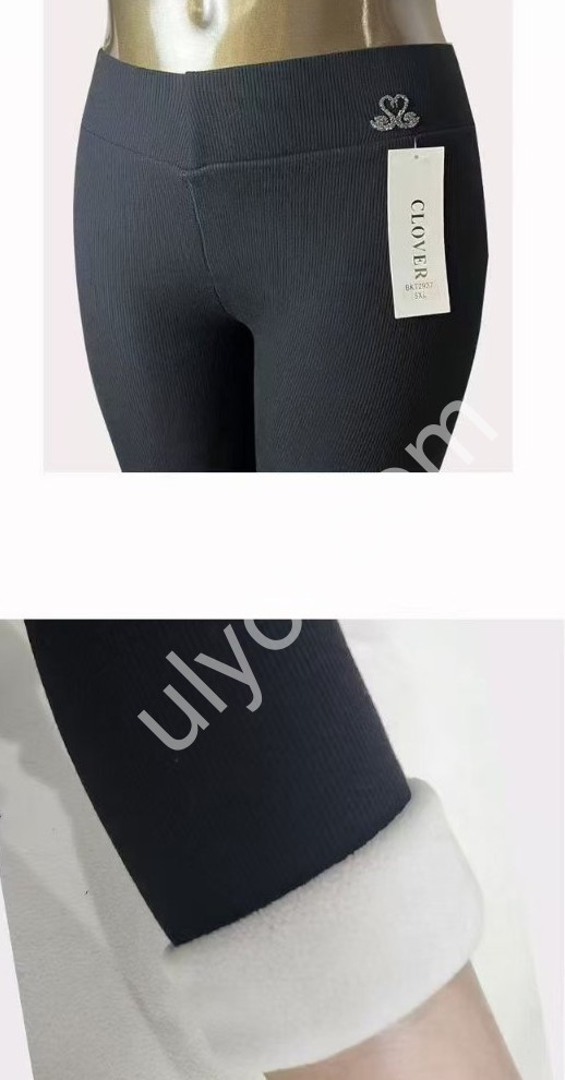 Лосини (4XL-6XL) Хутро Чорне 2937