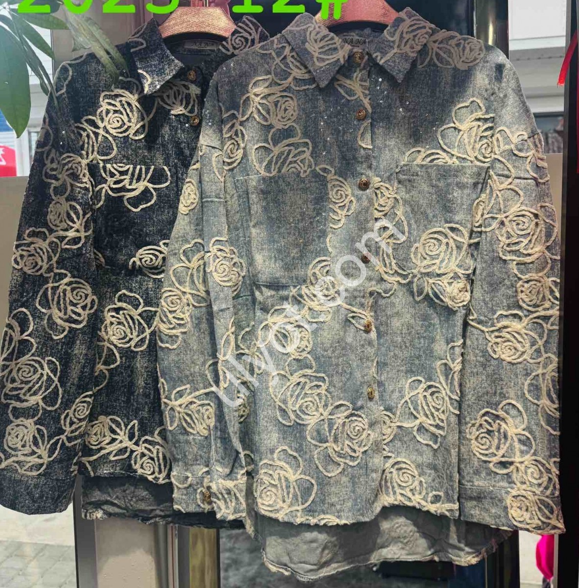 Сорочка (S/ML/XL) ДЖИНС СИНІЙ 2025-12