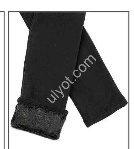 Лосини (ONE SIZE 3XL-8XL) ЧЕРНЕ хутро 701