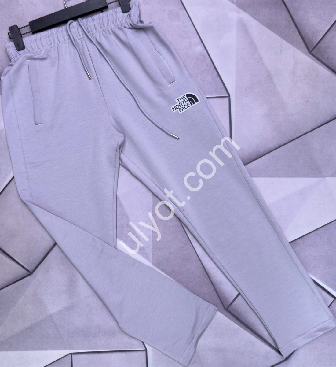 СПОРТ.ШТАНЫ T48 (S-2XL) ПРЯМОЙ СВ.СЕРЫЙ 6
