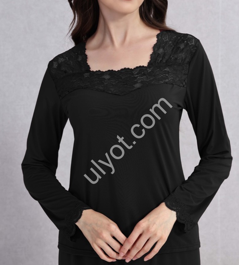 СВИТЕР  (S-2XL) ЧЕРНЫЙ 70224