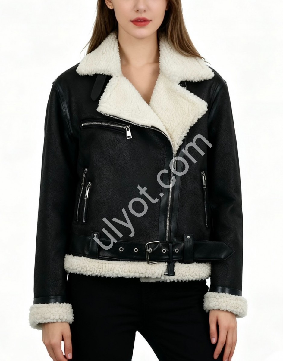 ДУБЛЕНКА AOLONG (S-2XL) ЧЕРНЫЙ 8831