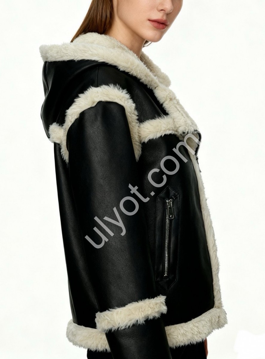 ДУБЛЕНКА AOLONG (S-2XL) ЧЕРНЫЙ 8851