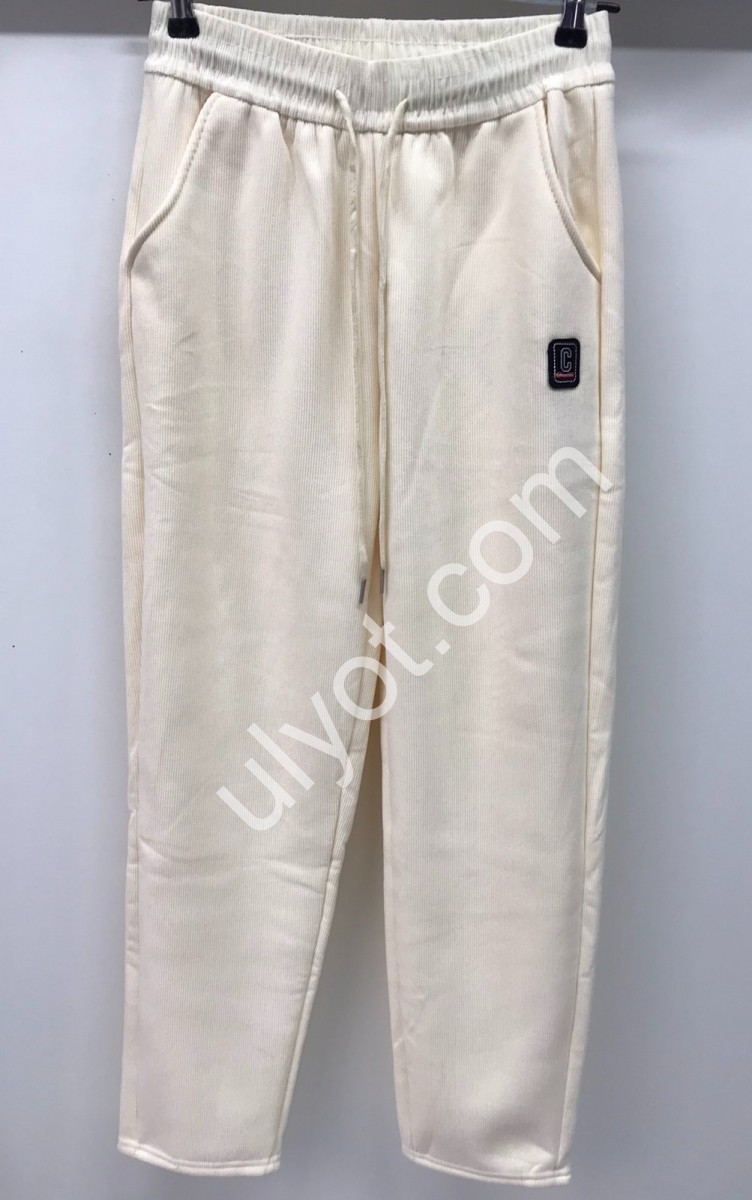 ШТАНЫ (2XL-6XL) МЕХ МОЛОКО 2037