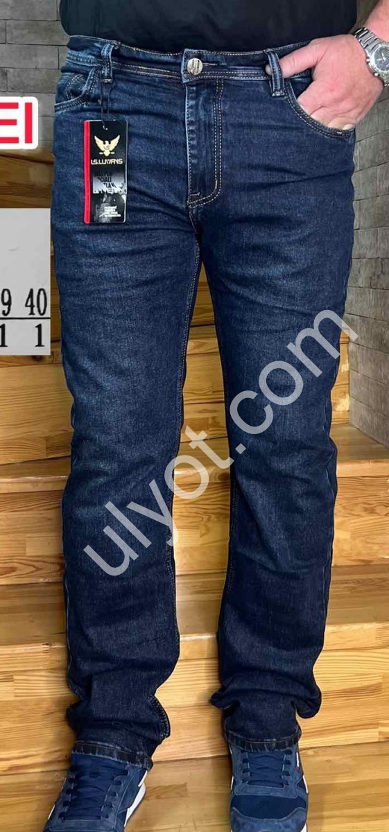 ДЖИНСЫ LONGFEI (32-40) Т.СИНИЙ 353B