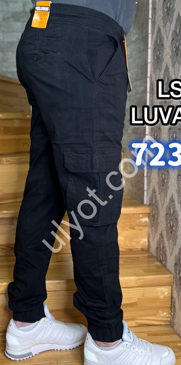 ДЖОГЕРЫ LS JEANS (34-42) ЧЕРНЫЙ 723D