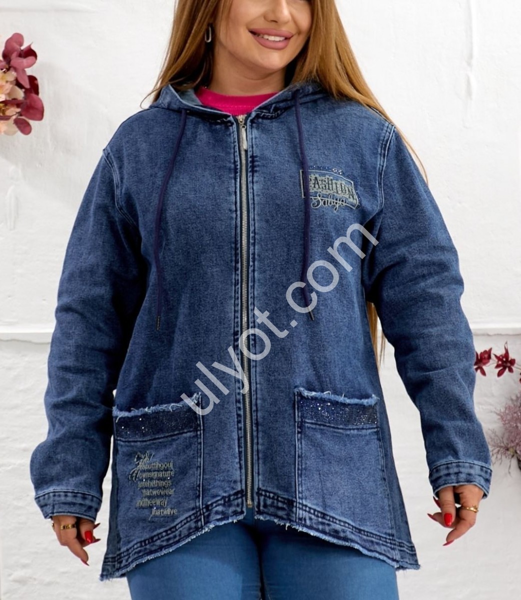 КУРТКА ДЖИНСОВАЯ LIANA (2XL-7XL) Т.СИНИЙ 485