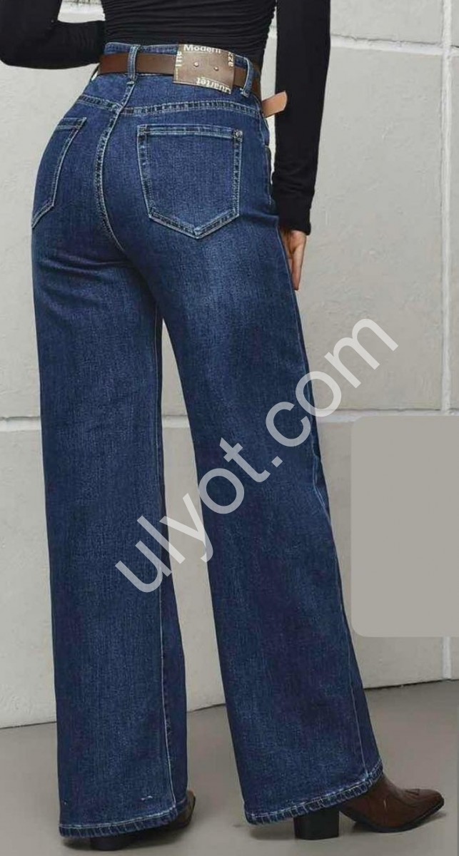 ДЖИНСИ M.SARA (XS-XL) Т.СИНІЙ 1858-3H