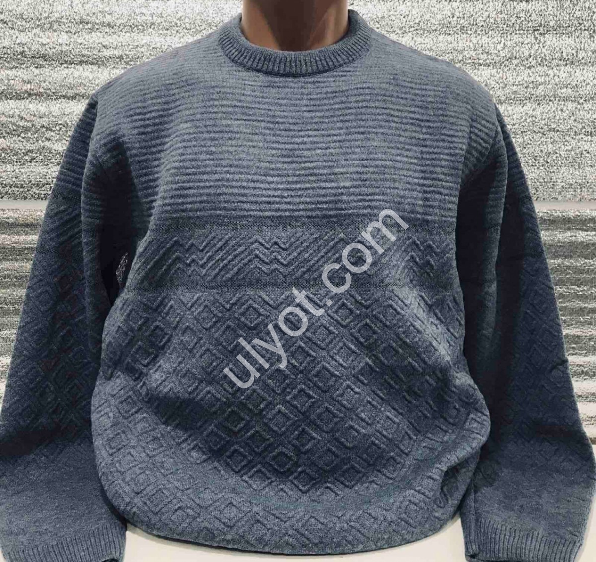СВИТЕР EVS (L-2XL) ГРАФИТ 3019