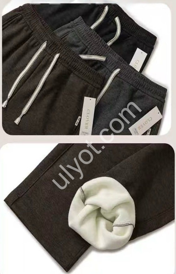 БРЮКИ (3XL-6XL) МЕХ ШОКОЛАД 4972