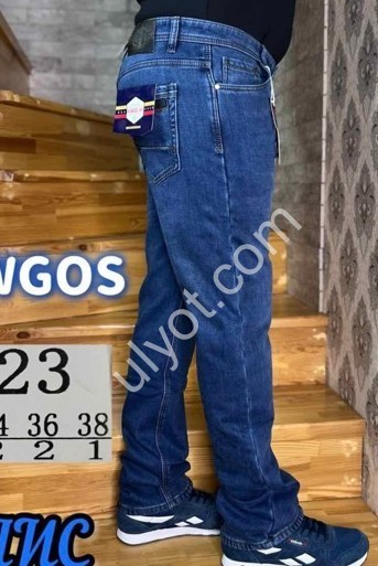 ДЖИНСИ AVIWGOS (32-38) ФЛІС Т.СІНІЙ 9823