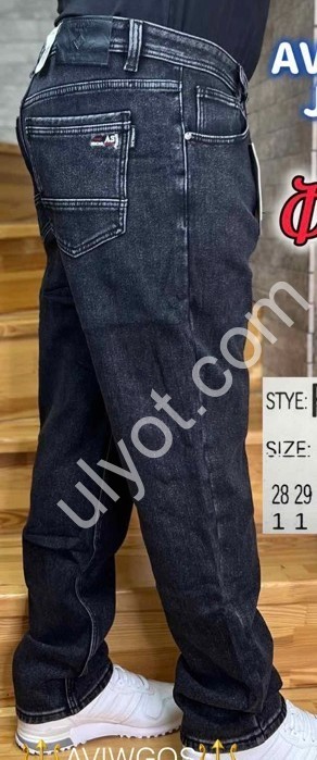 ДЖИНСИ AVIWGOS (28-36) ФЛІС ГРАФІТ 890-6