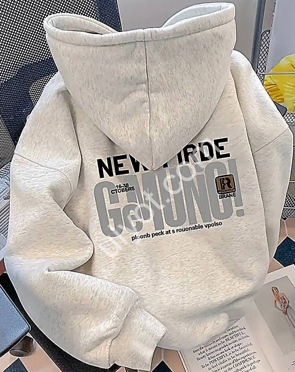 ХУДИ (ONE SIZE 42-46) ФЛИС МЕЛАНЖ 0372