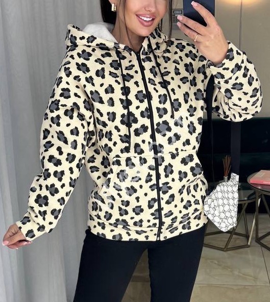 КОФТА (42-52) КРЕМ+СЕРЫЙ 3089