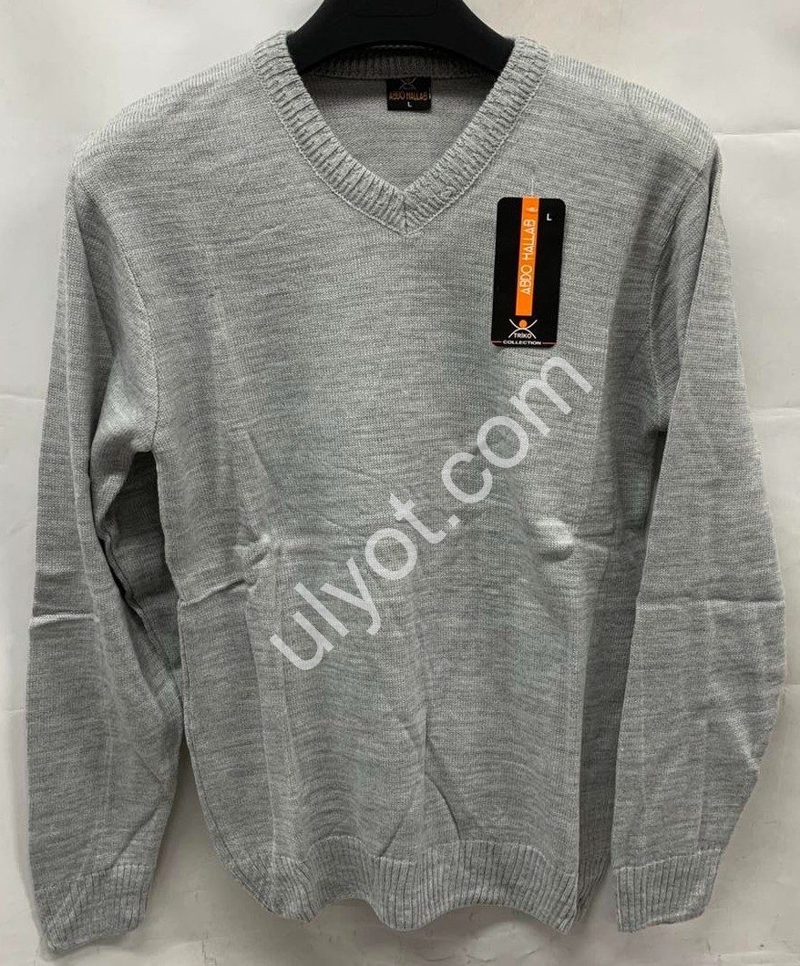 СВИТЕР (M-XL) СЕРЫЙ M1770-3