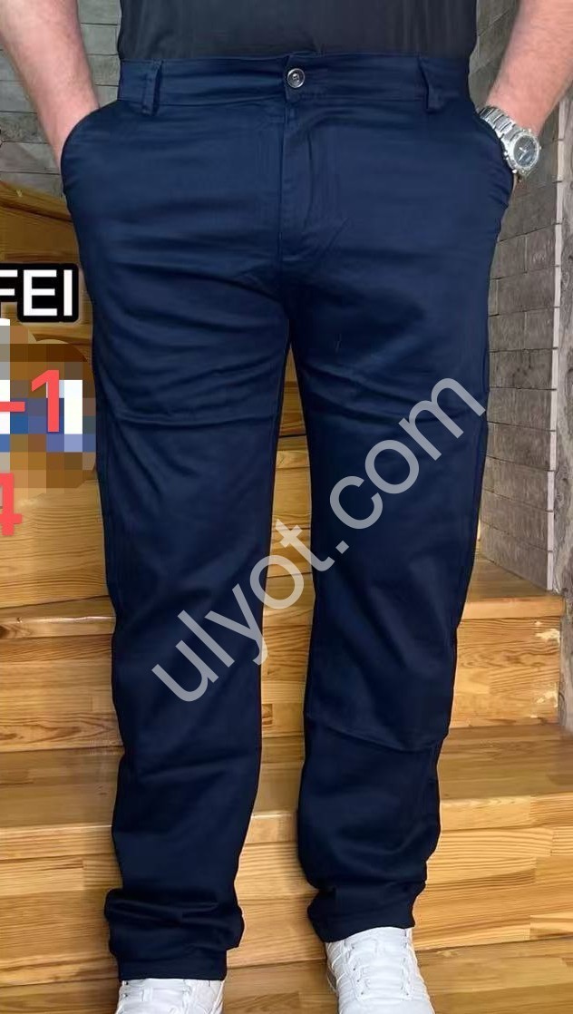БРЮКИ LONGFEI (27-34) Т.СИНИЙ 402X-1