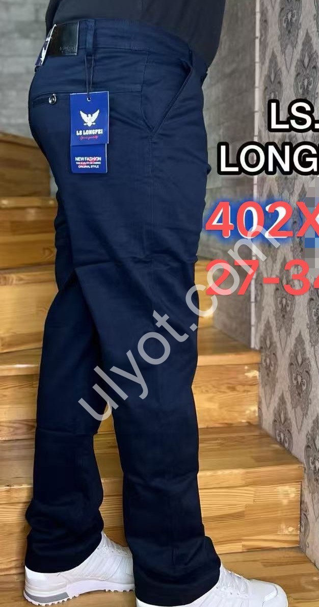 БРЮКИ LONGFEI (27-34) Т.СИНИЙ 402X-1