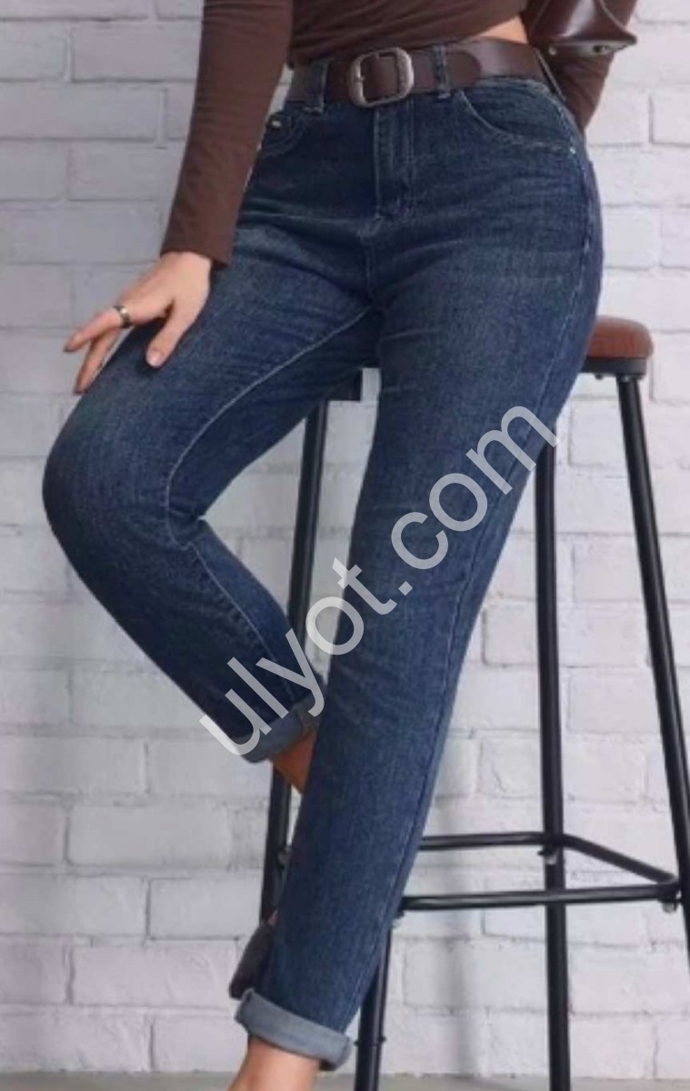ДЖИНСИ M.SARA (XS-XL) Т.СИНІЙ 5021-3H
