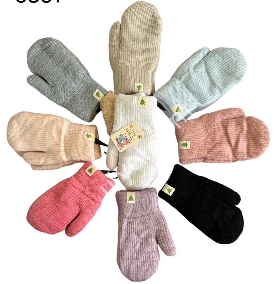 ВАРЕЖКИ (3-6ЛЕТ) МЕХ МИКС 6357