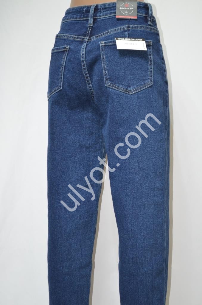 ДЖИНСЫ RELUCKY (25-30) БАЙКА Т.СИНИЙ M581-8