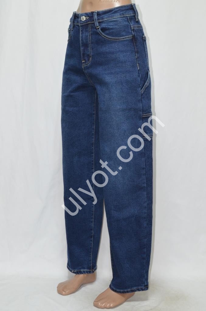 ДЖИНСЫ RELUCKY (25-30) БАЙКА Т.СИНИЙ B303-8