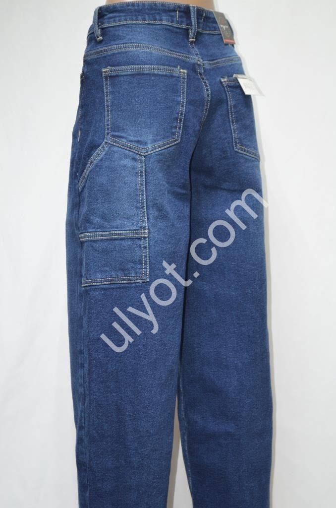 ДЖИНСЫ RELUCKY (25-30) БАЙКА Т.СИНИЙ B303-8